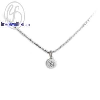 จี้เพชร จี้ทองคำขาว จี้เพชรแท้ - P1018DWGt